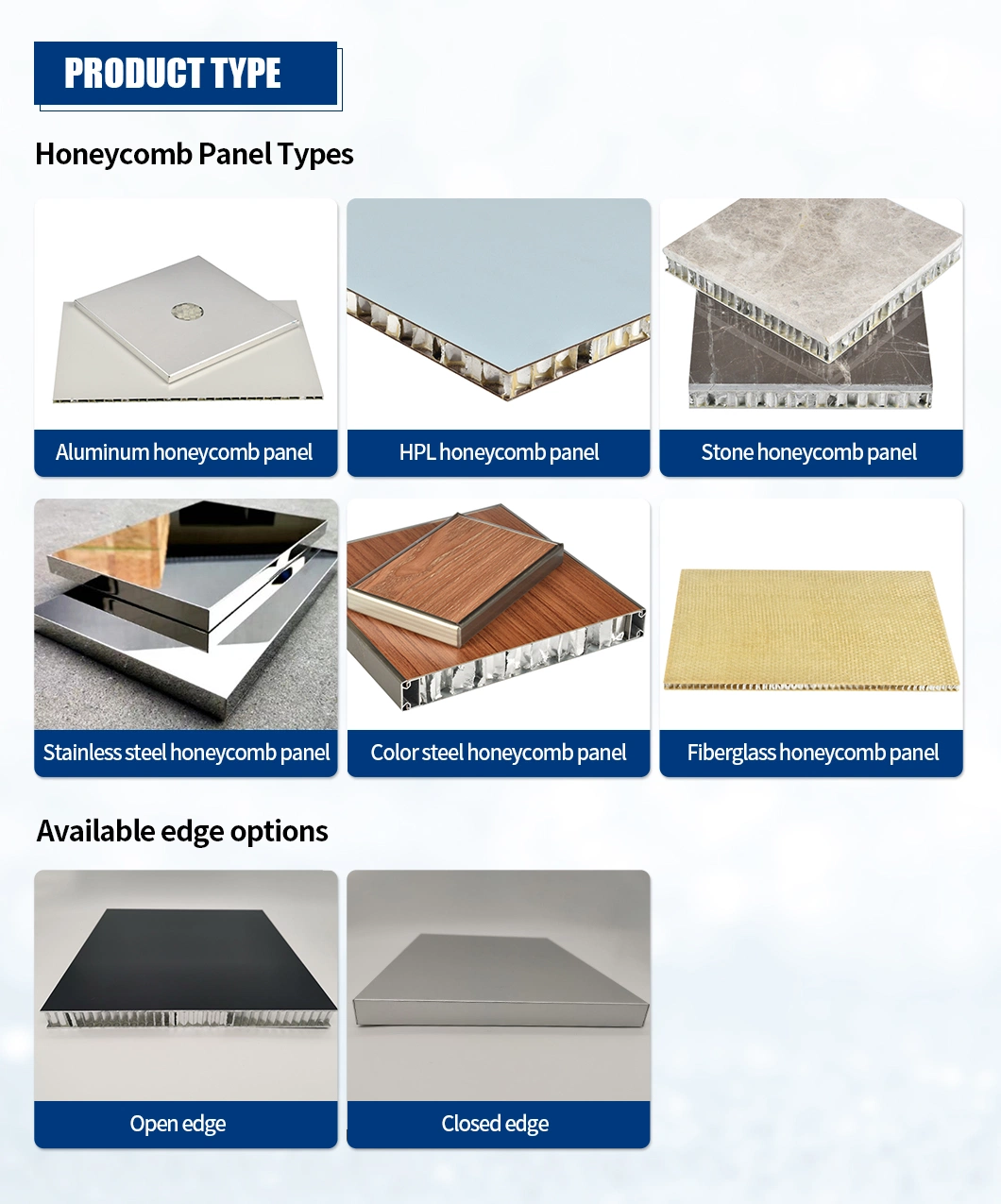 High Strength Aluminum Honeycomb Panel Wall Cladding 10mm 15mm for Outdoor Usage