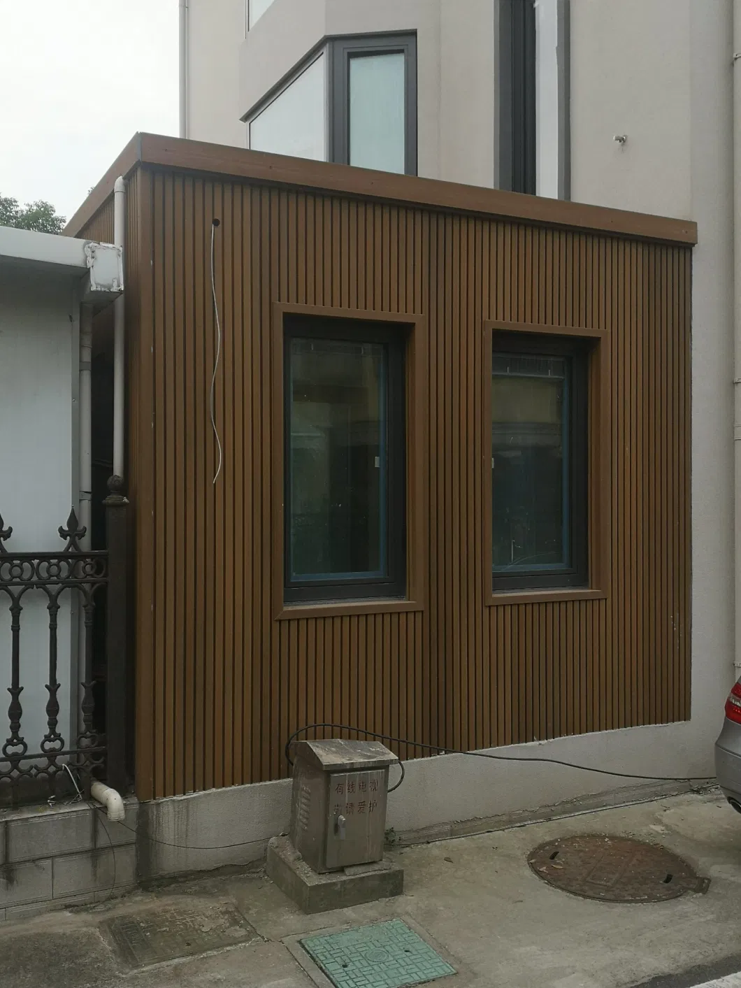 Wood Plastic Composite Exterior Wall Panel Outdoor Wall Cladding (HLM15)