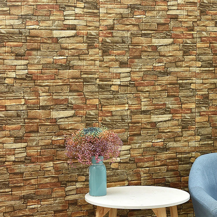 70*70cm Sef Adhesive 3D Wallpaper Home Decoration Foam Wall Panels Wall Sticker 3D Brick PE Foam 3D Wall Sticker