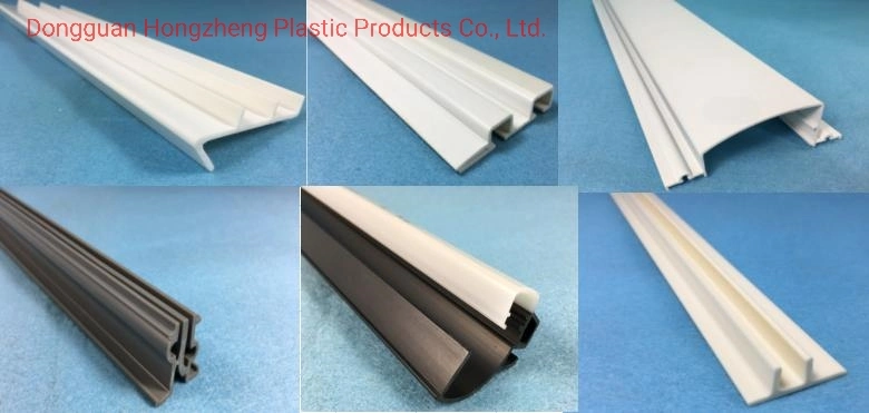 ABS / PVC/UPVC /PS /PE/PP/PC Plastic Rigid Extrusion Profile for Refrigerator Parts